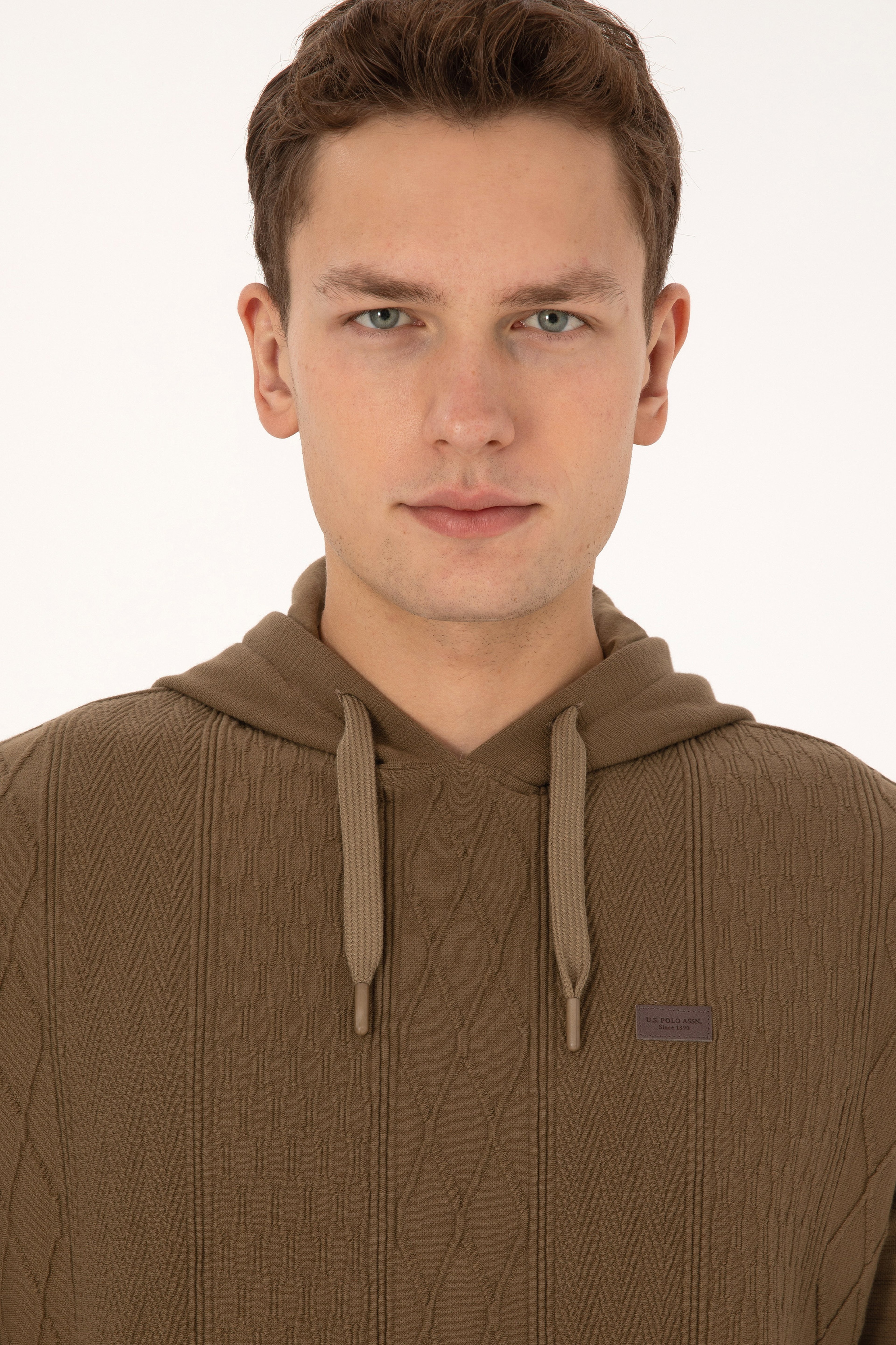 Erkek Haki Sweatshirt - Image 2