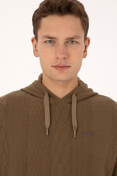 Erkek Haki Sweatshirt