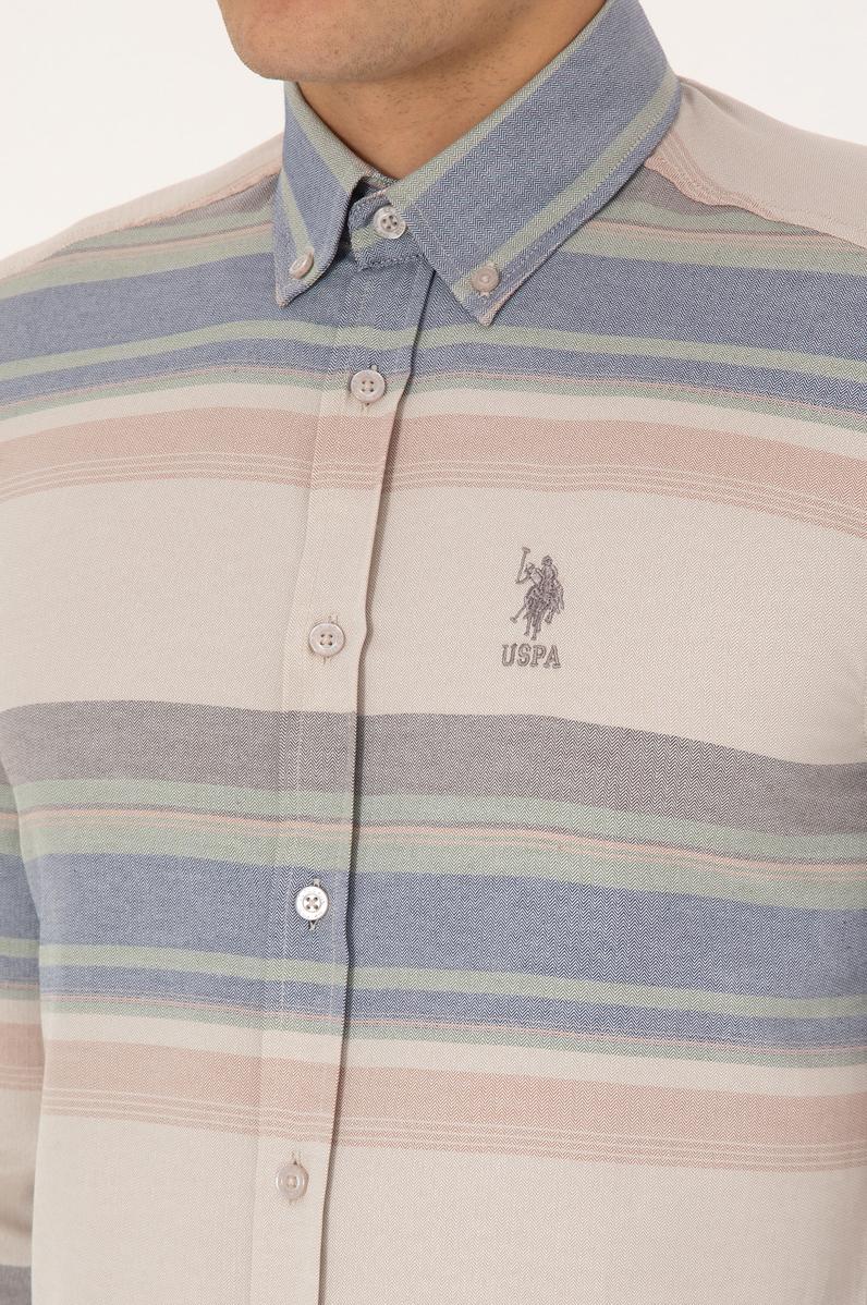 Erkek Taş Uzun Kollu Gömlek