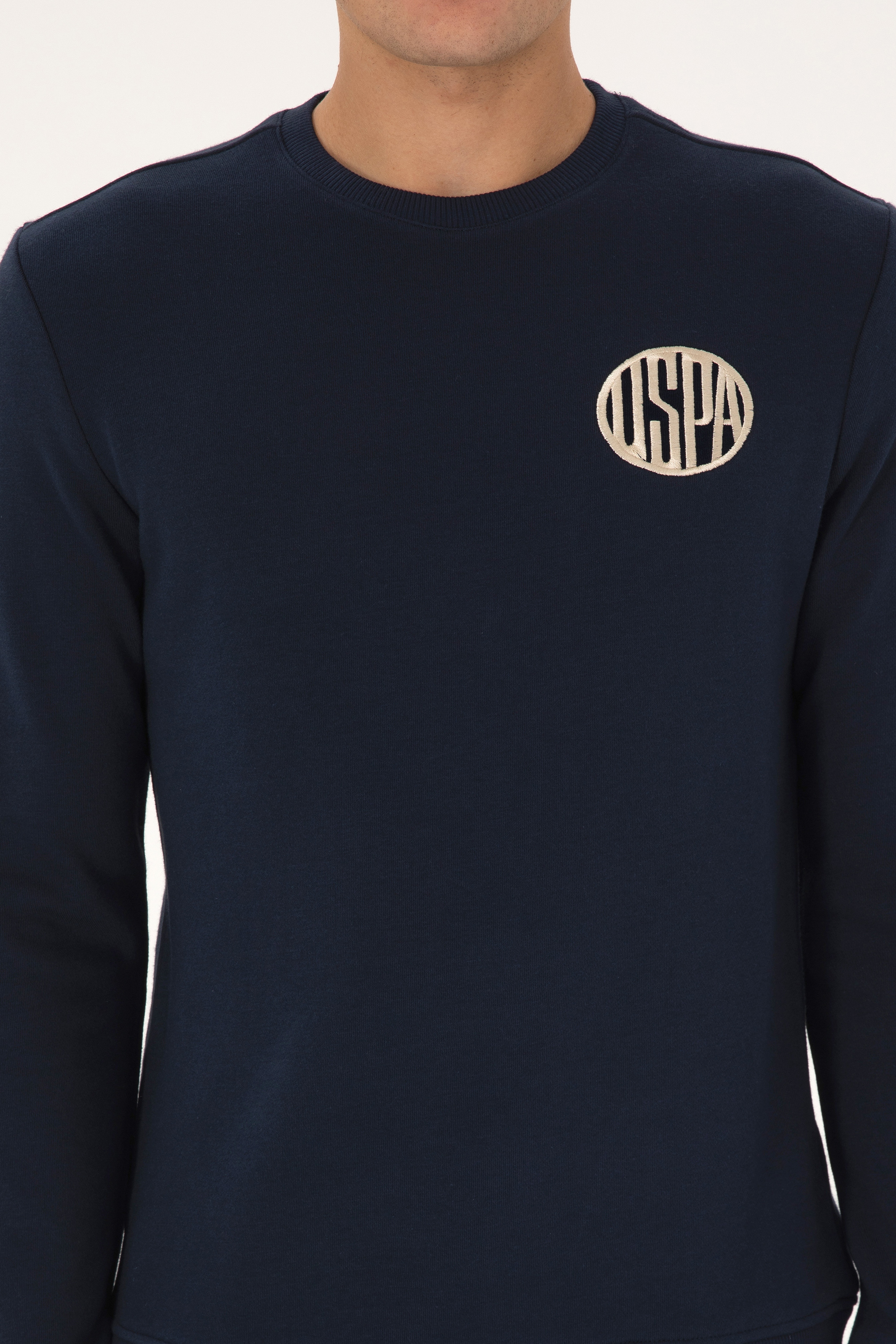 Erkek Regular Fit Bisiklet Yaka Lacivert Sweatshirt - Image 6