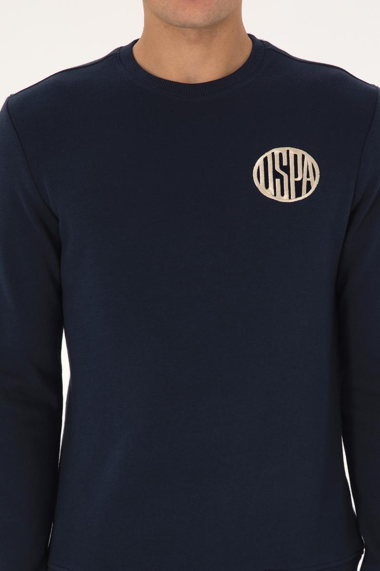 Erkek Regular Fit Bisiklet Yaka Lacivert Sweatshirt - 50308717008