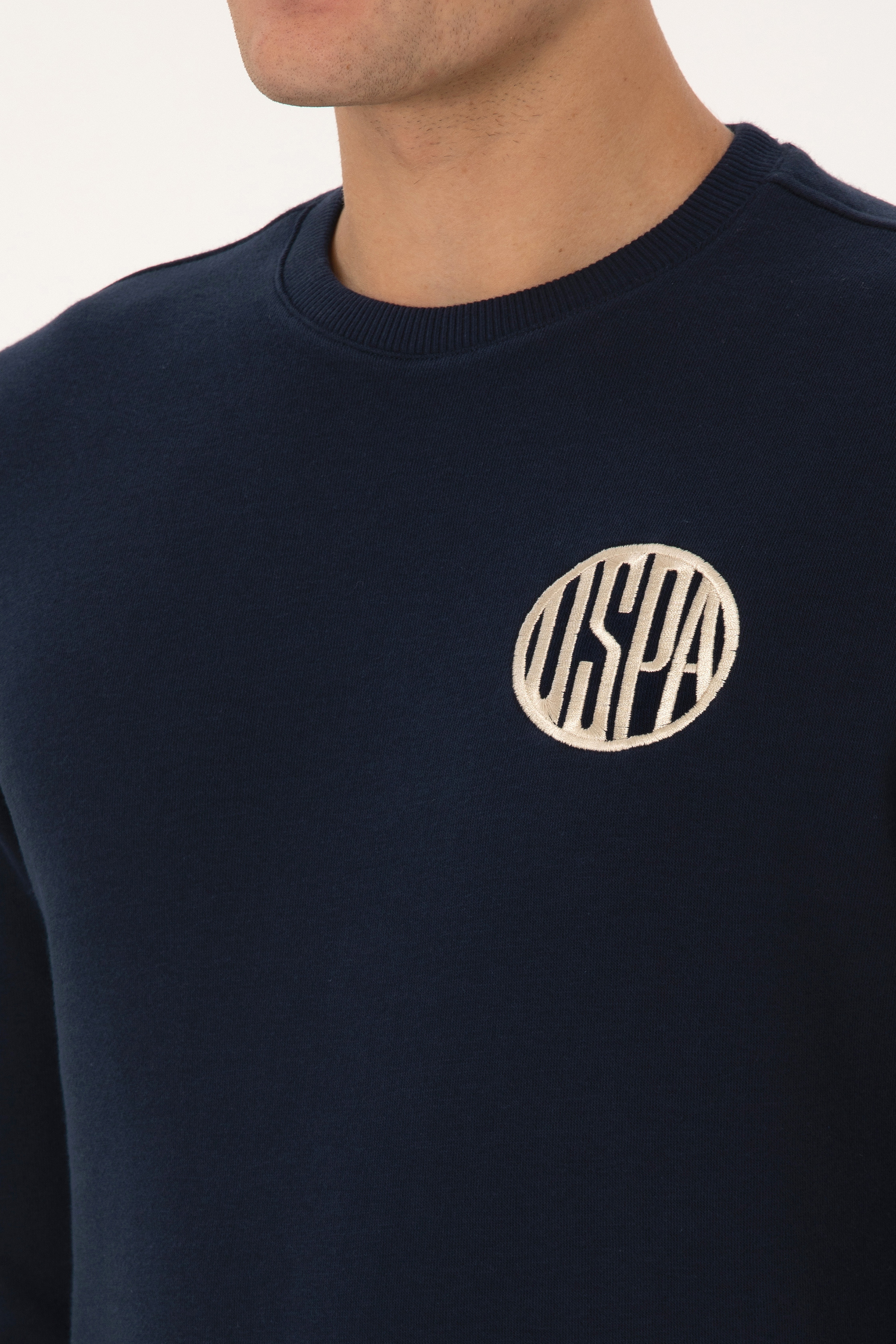 Erkek Regular Fit Bisiklet Yaka Lacivert Sweatshirt - Image 7