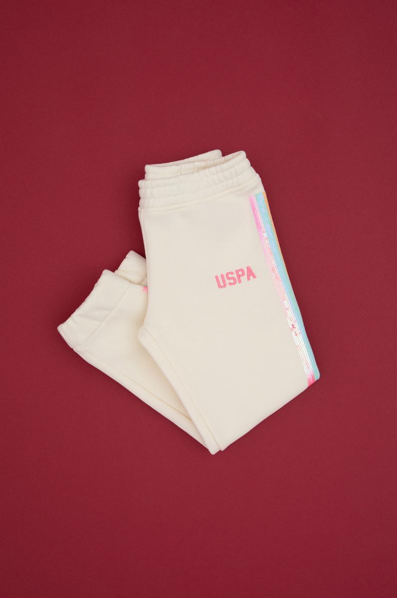 Kız Çocuk Krem Eşofman Altı