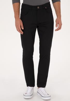 Erkek Siyah Slim Fit Kanvas / Chino Pantolon - 50316835094