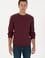 Erkek Regular Fit Bisiklet Yaka Bordo Sweatshirt