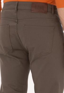 Erkek Vizon Slim Fit Kanvas / Chino Pantolon - 50316835220