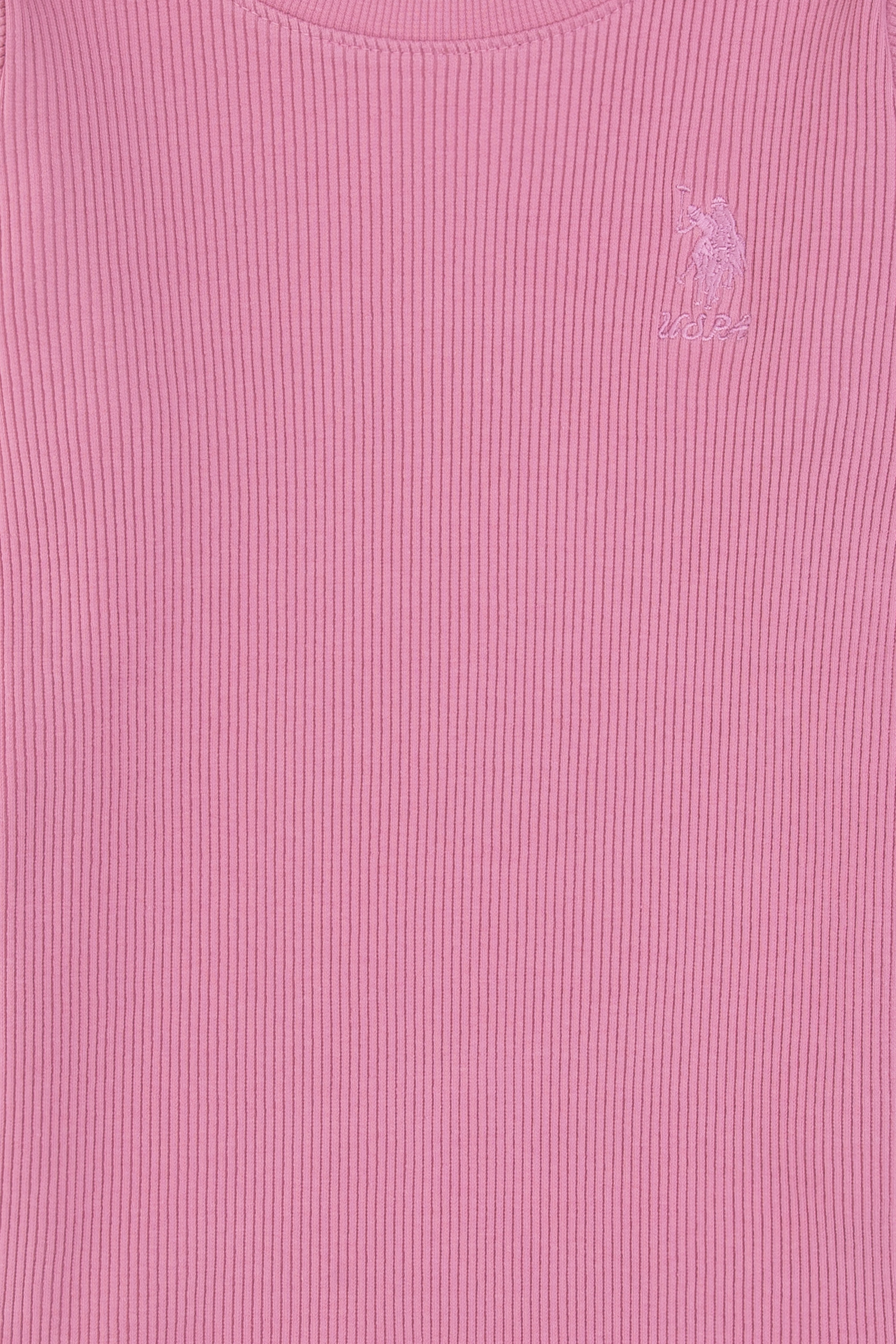 Kız Çocuk Pembe Bisiklet Yaka Sweatshirt - Image 6