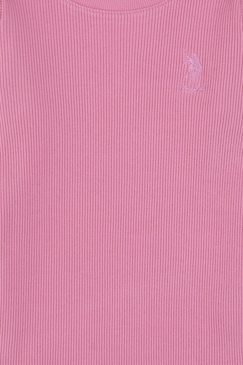 Kız Çocuk Pembe Bisiklet Yaka Sweatshirt - 50317982023