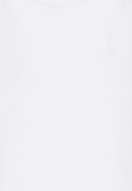 Kız Çocuk Beyaz Bisiklet Yaka Sweatshirt - 50317982011