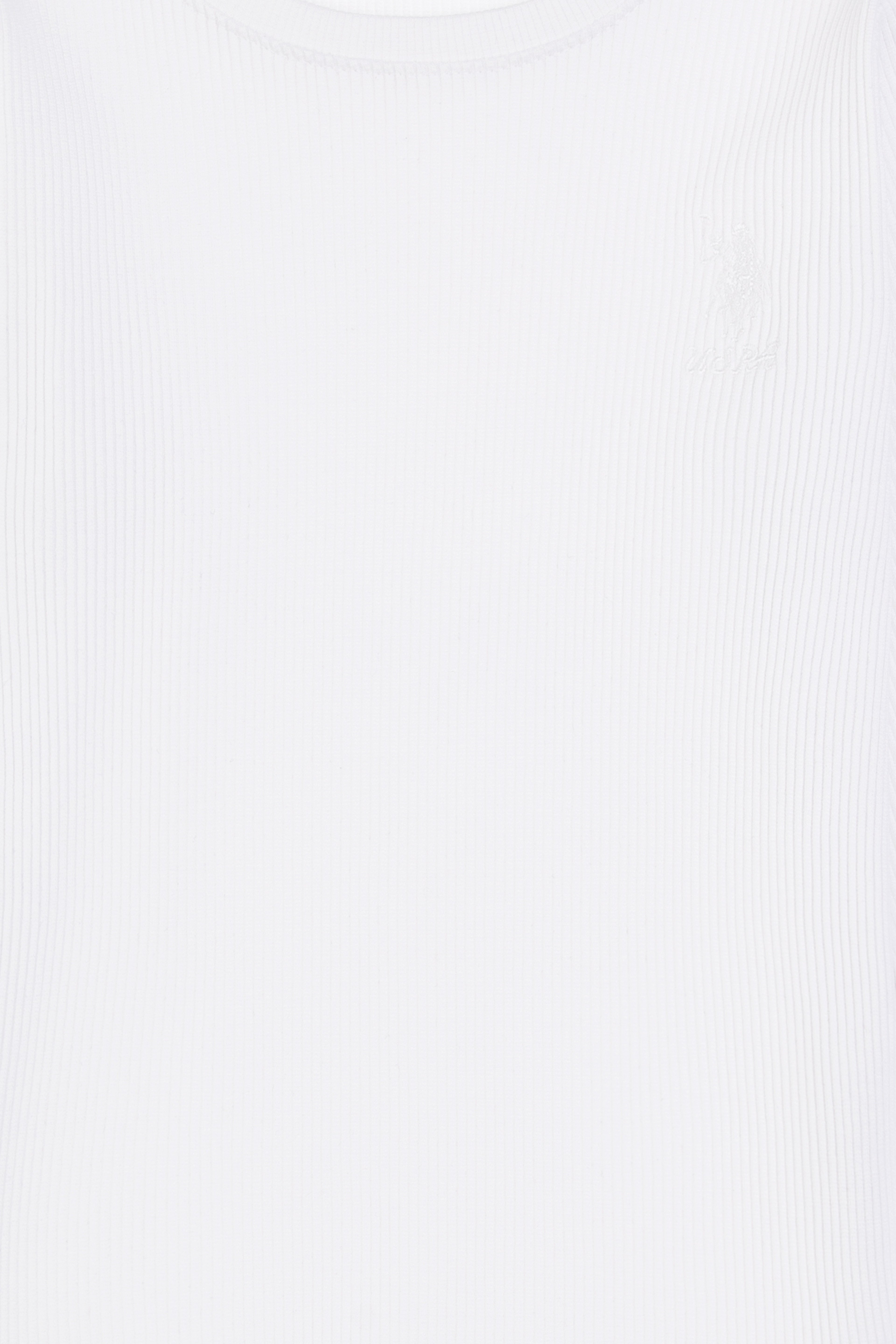 Kız Çocuk Beyaz Bisiklet Yaka Sweatshirt - Image 6