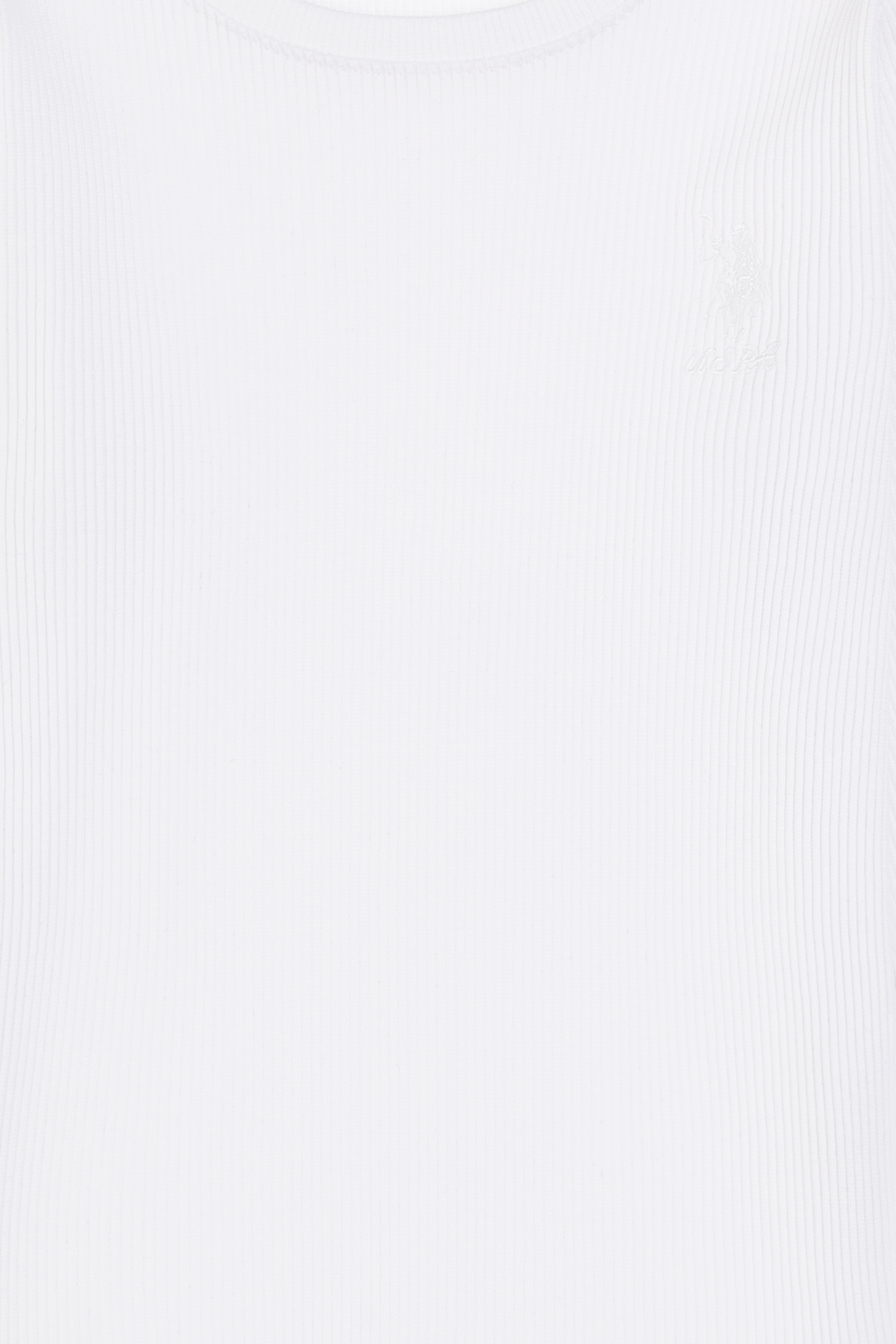 Kız Çocuk Beyaz Bisiklet Yaka Sweatshirt