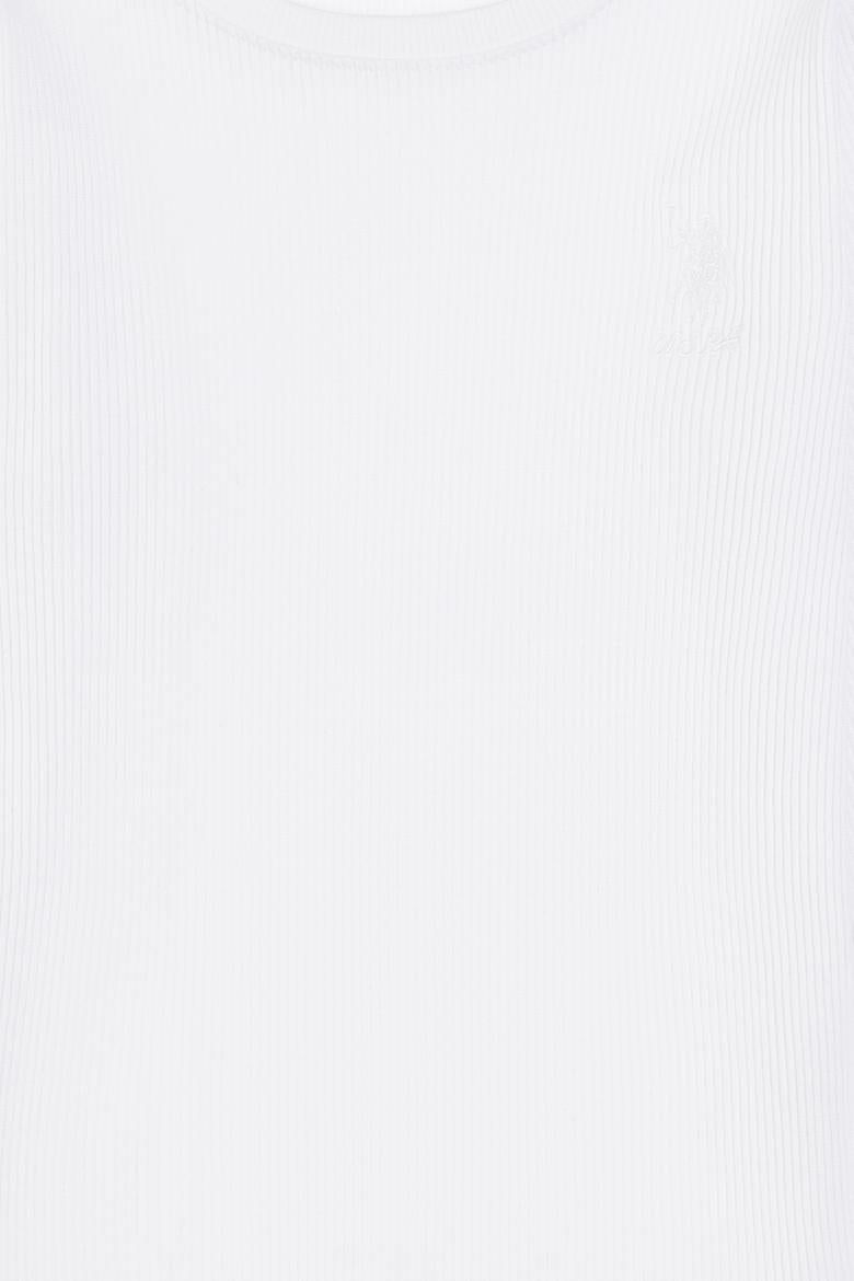 Kız Çocuk Beyaz Bisiklet Yaka Sweatshirt - 50317982011