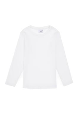 Kız Çocuk Beyaz Bisiklet Yaka Sweatshirt - 50317982011