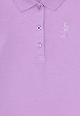 Kız Çocuk Lila Polo Yaka Basic Sweatshirt - 50316836045