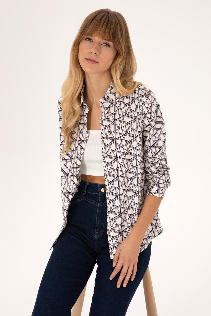 Kadın Krem Uzun Kollu Gömlek