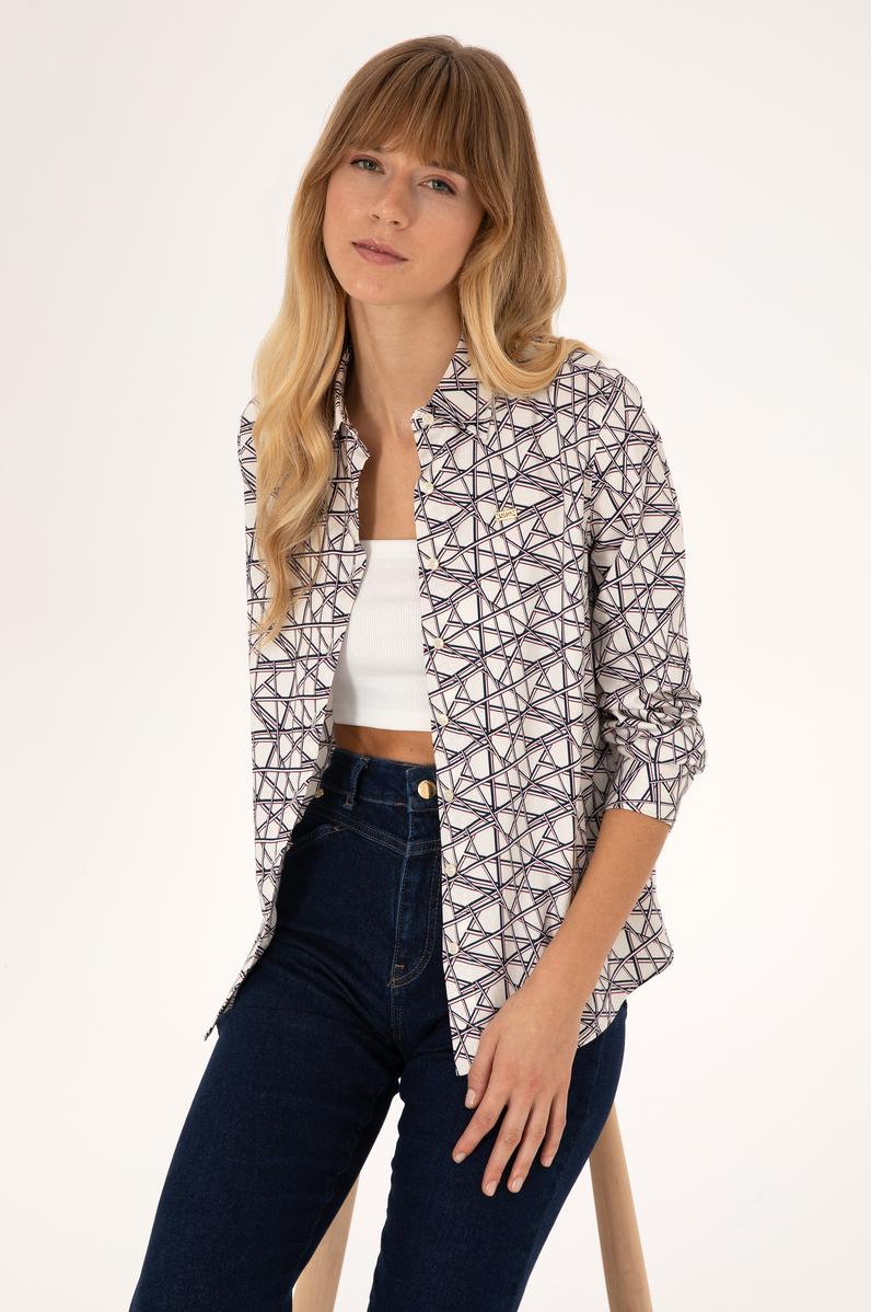 Kadın Krem Uzun Kollu Gömlek