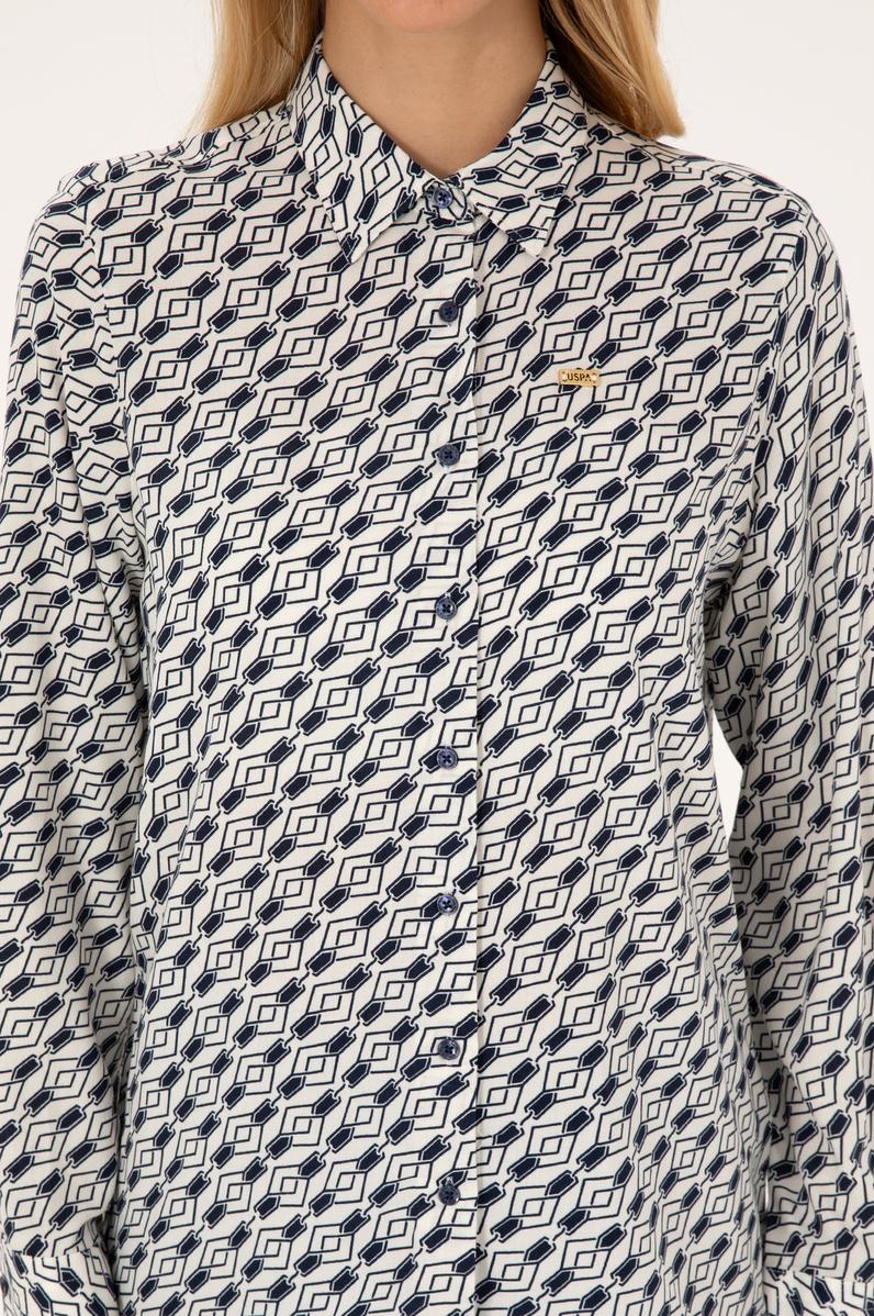 Kadın Lacivert Uzun Kollu Gömlek