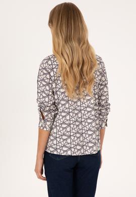 Kadın Krem Uzun Kollu Gömlek - 50316376014