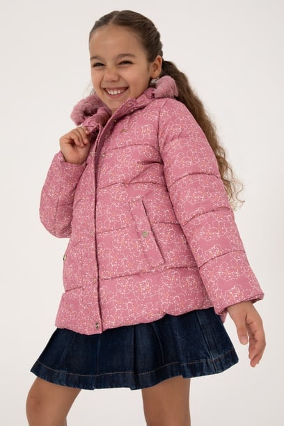Kız Çocuk Pembe Mont