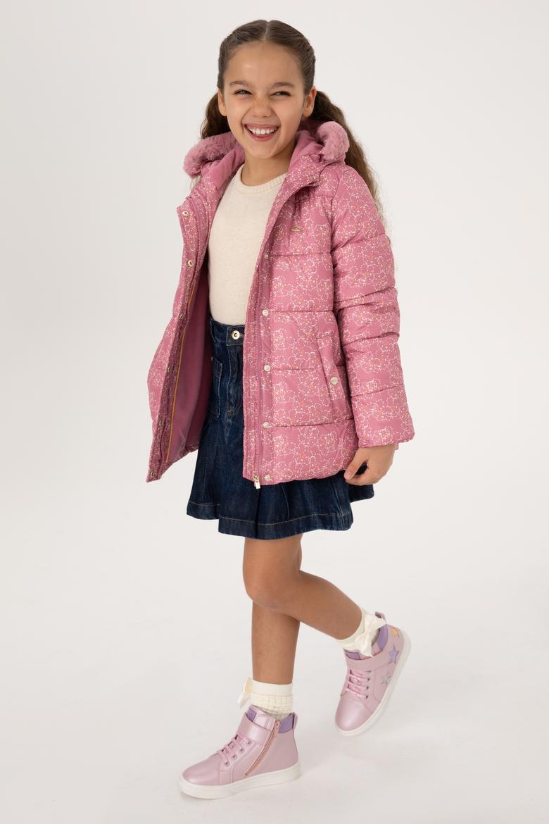 Kız Çocuk Pembe Mont