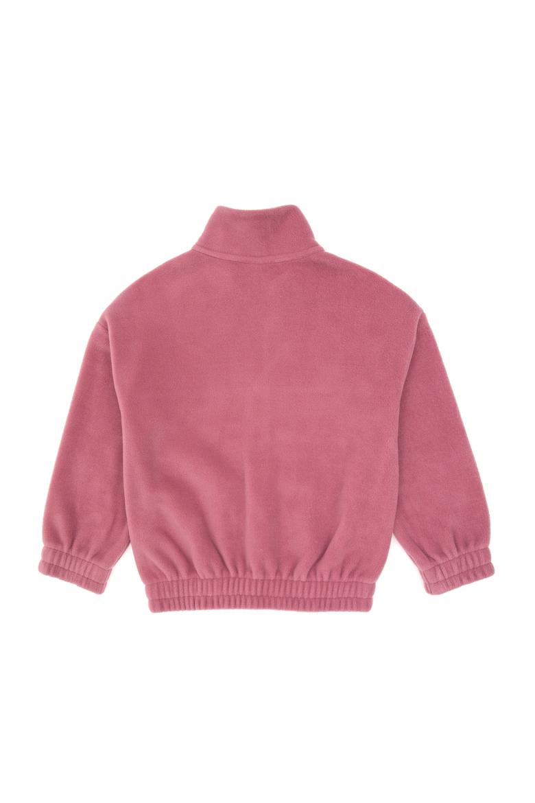 Kız Çocuk Pembe Fermuarlı Polar Sweatshirt - 50318001026