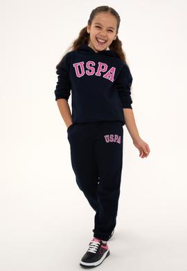 Kız Çocuk Lacivert Şardonlu Jogger Eşofman Altı - 50317893006