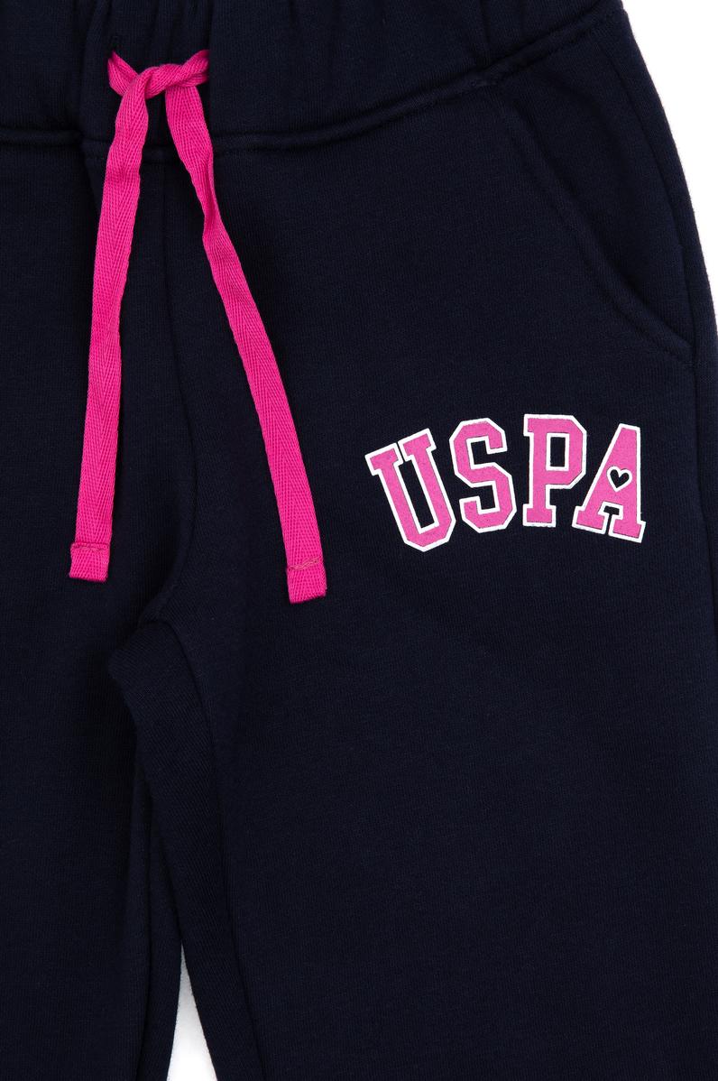 Kız Çocuk Lacivert Şardonlu Jogger Eşofman Altı