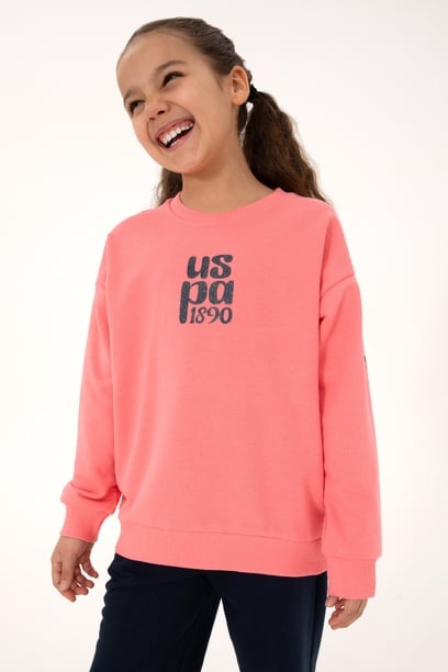 Kız Çocuk Neon Pembe Eşofman Takımı