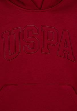 Kız Çocuk Koyu Frambuaz Kapüşonlu Şardonlu Basic Sweatshirt - 50314311067