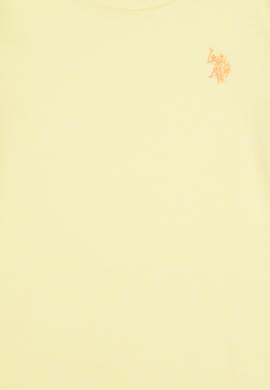 Kız Çocuk Sarı Bisiklet Yaka Basic Sweatshirt - 50317908014