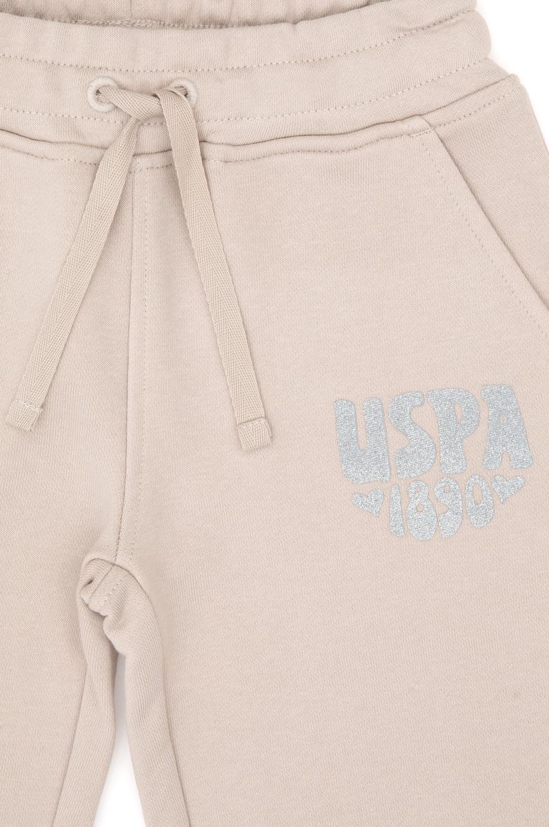 Kız Çocuk Taş Simli Baskı Detaylı Jogger Eşofman Altı