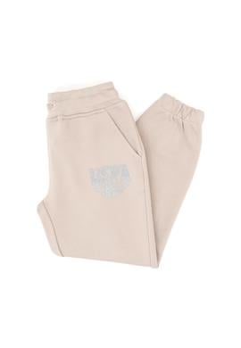 Kız Çocuk Taş Simli Baskı Detaylı Jogger Eşofman Altı - 50316849005