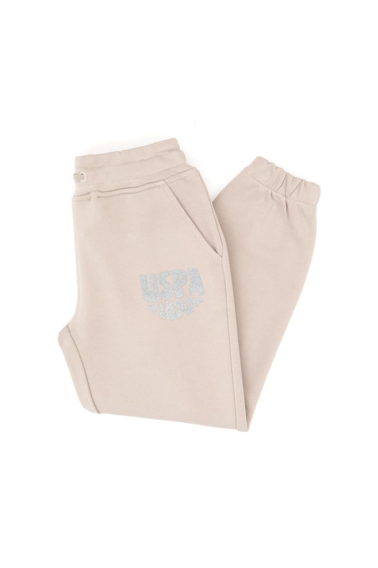 Kız Çocuk Taş Simli Baskı Detaylı Jogger Eşofman Altı - 50316849005