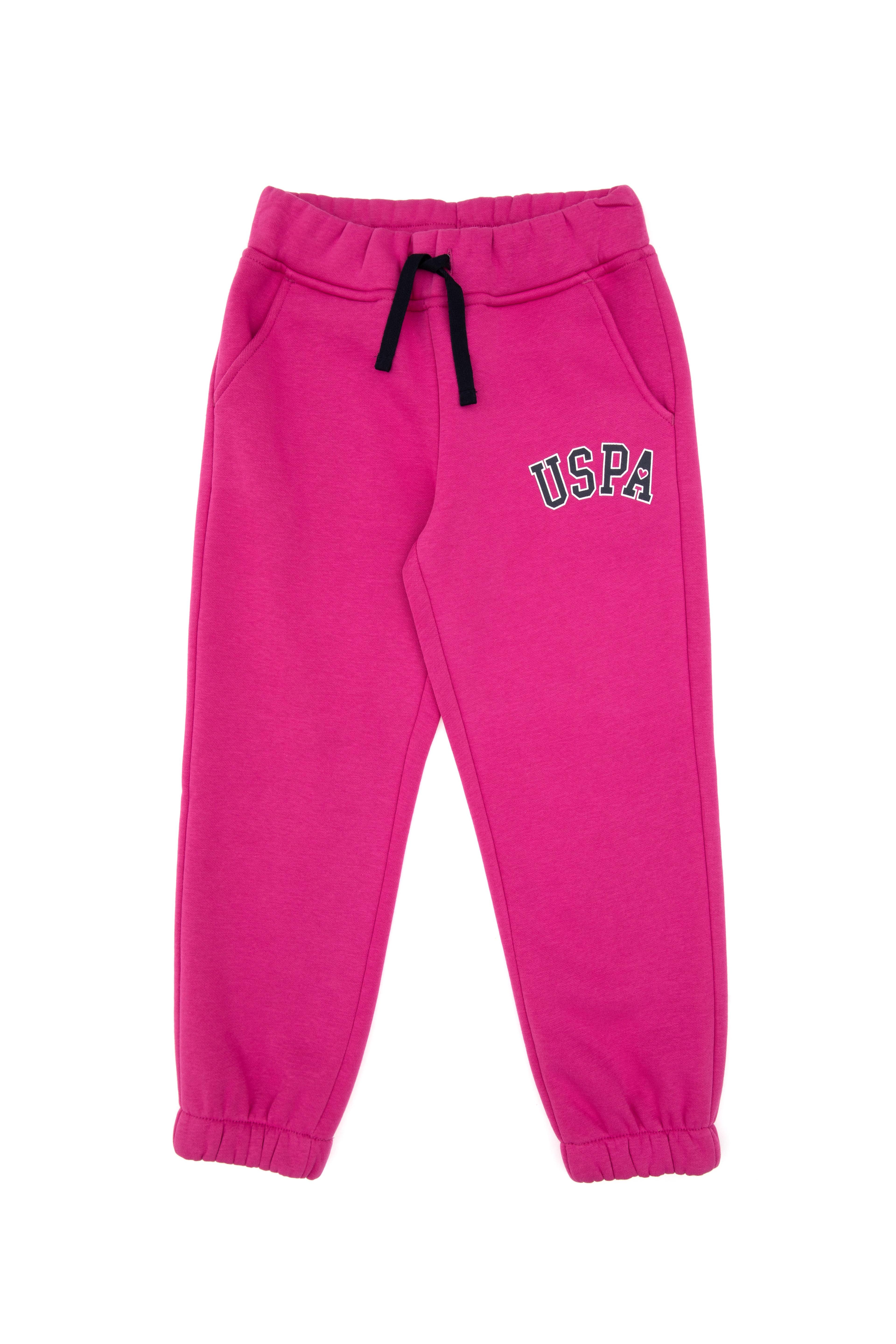 Kız Çocuk Pembe Şardonlu Jogger Eşofman Altı