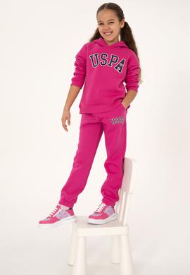 Kız Çocuk Pembe Şardonlu Jogger Eşofman Altı - 50317893027