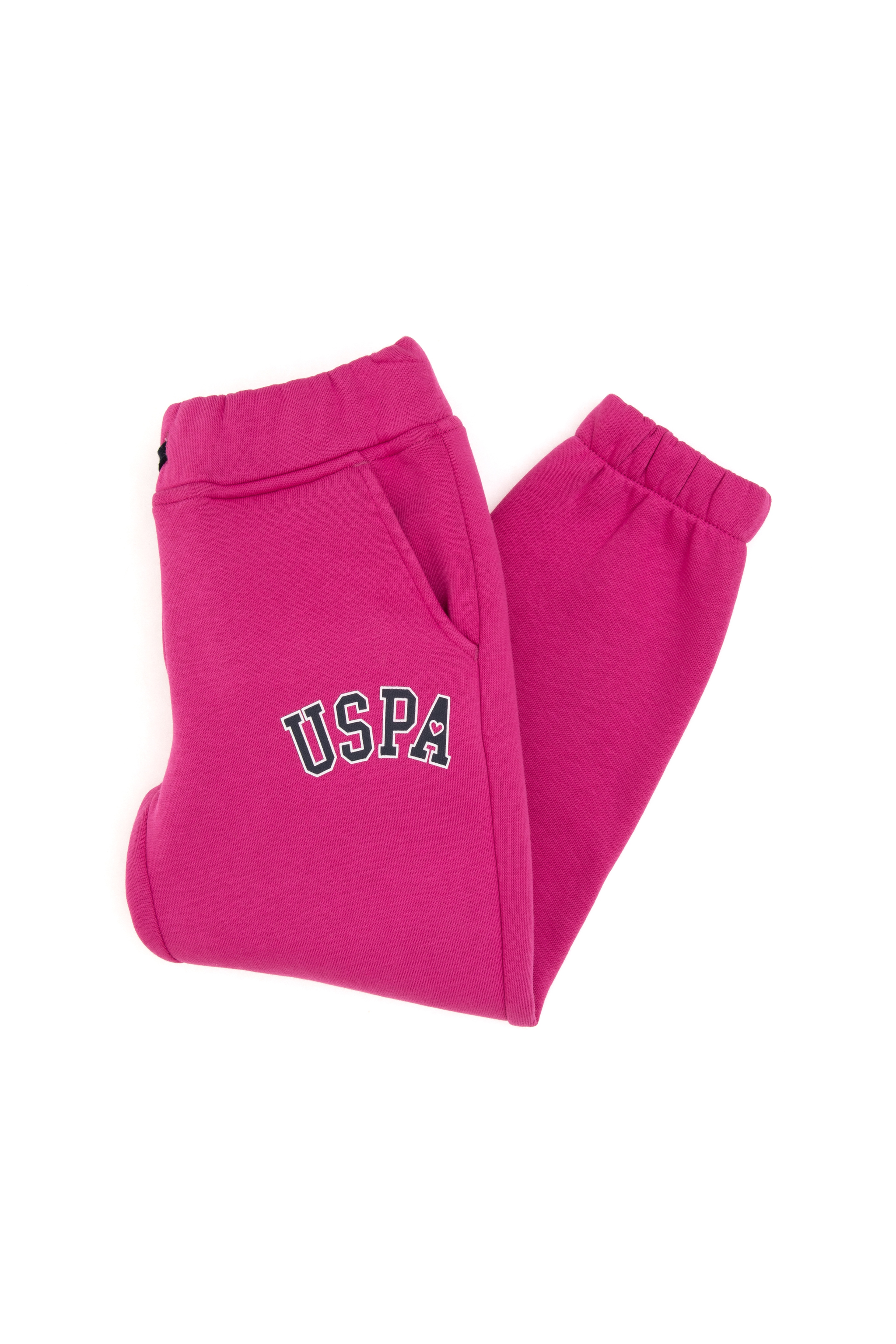 Kız Çocuk Pembe Şardonlu Jogger Eşofman Altı - Image 3