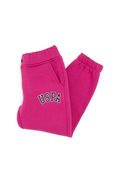 Kız Çocuk Pembe Şardonlu Jogger Eşofman Altı