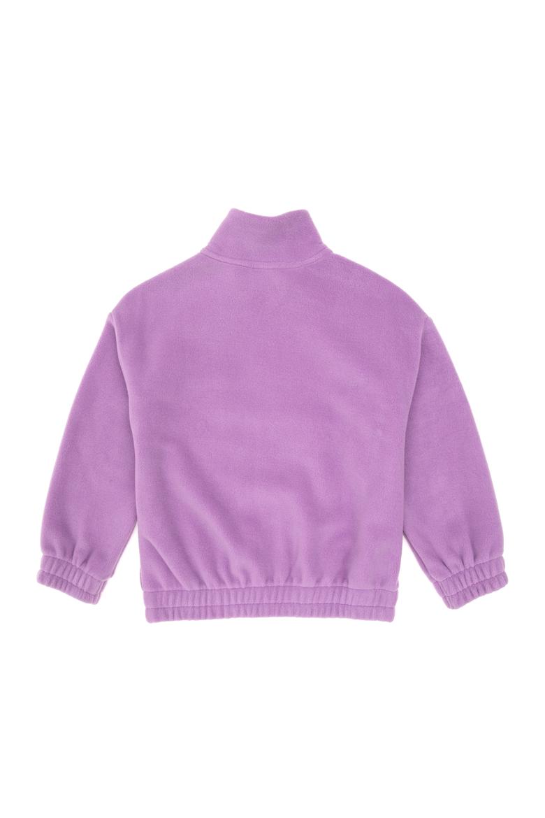 Kız Çocuk Lila Fermuarlı Polar Sweatshirt - 50318001003