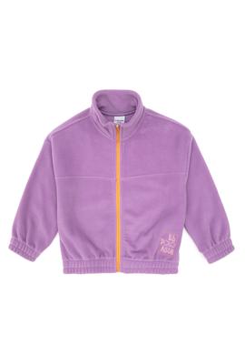 Kız Çocuk Lila Fermuarlı Polar Sweatshirt - 50318001003