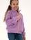 Kız Çocuk Lila Fermuarlı Polar Sweatshirt