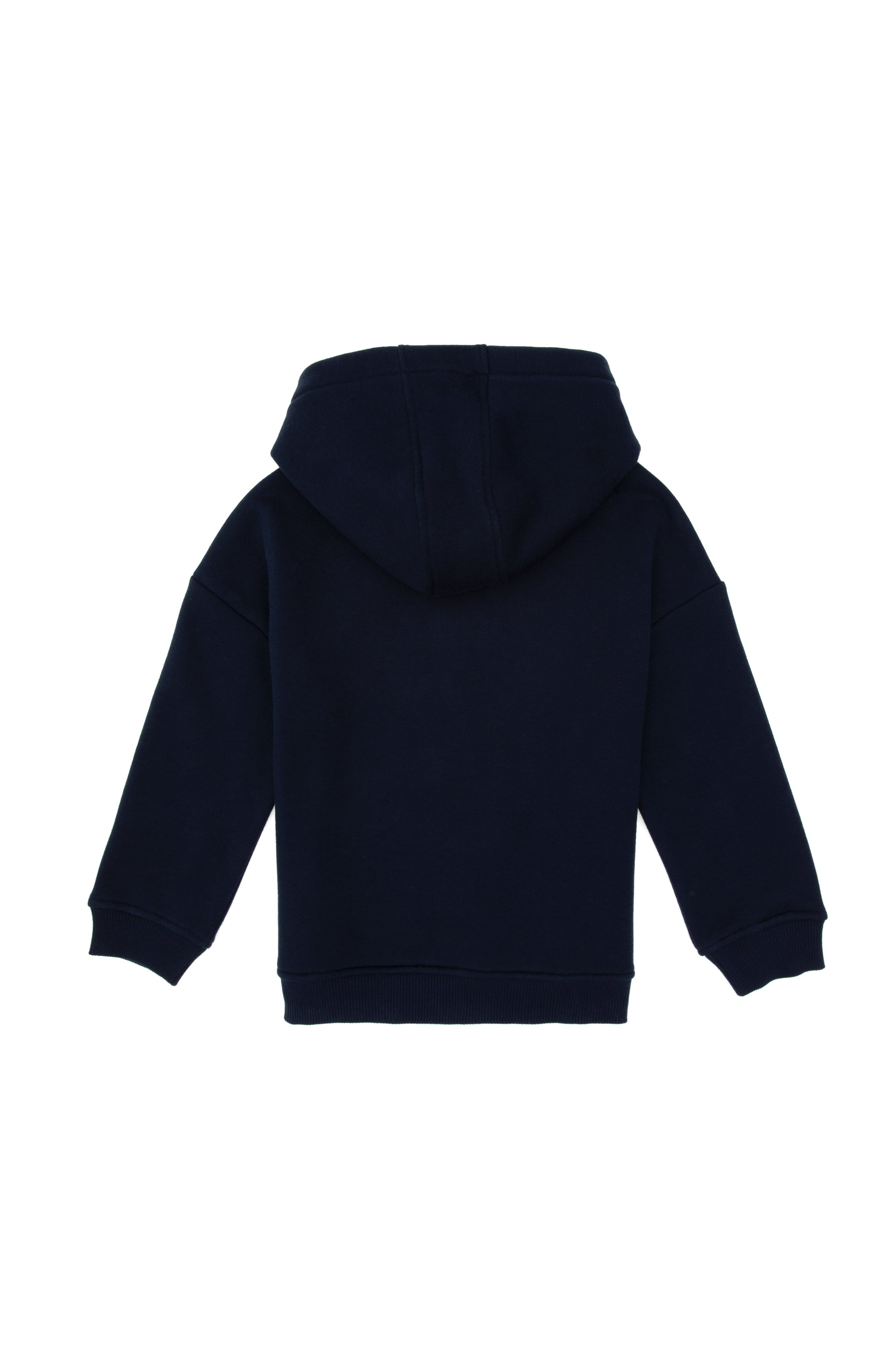 Kız Çocuk Lacivert Şardonlu Kapüşonlu Sweatshirt