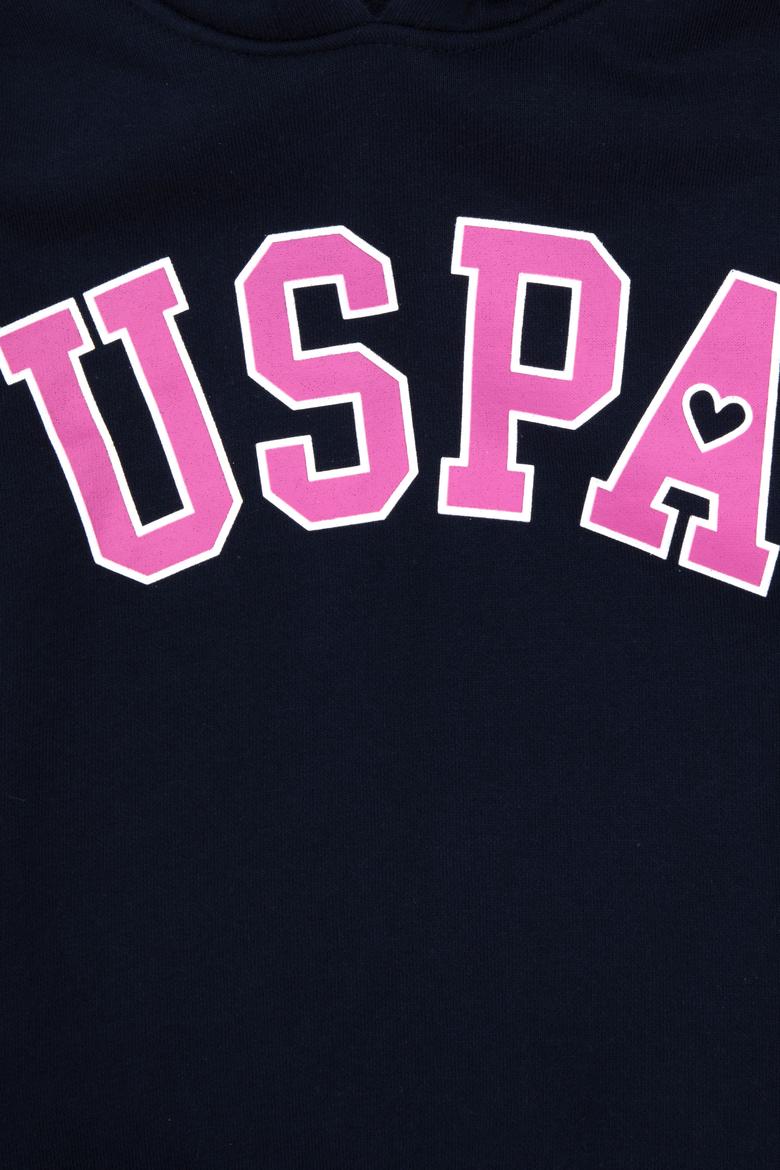 Kız Çocuk Lacivert Şardonlu Kapüşonlu Sweatshirt - 50317890010