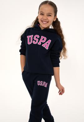 Kız Çocuk Lacivert Şardonlu Kapüşonlu Sweatshirt - 50317890010