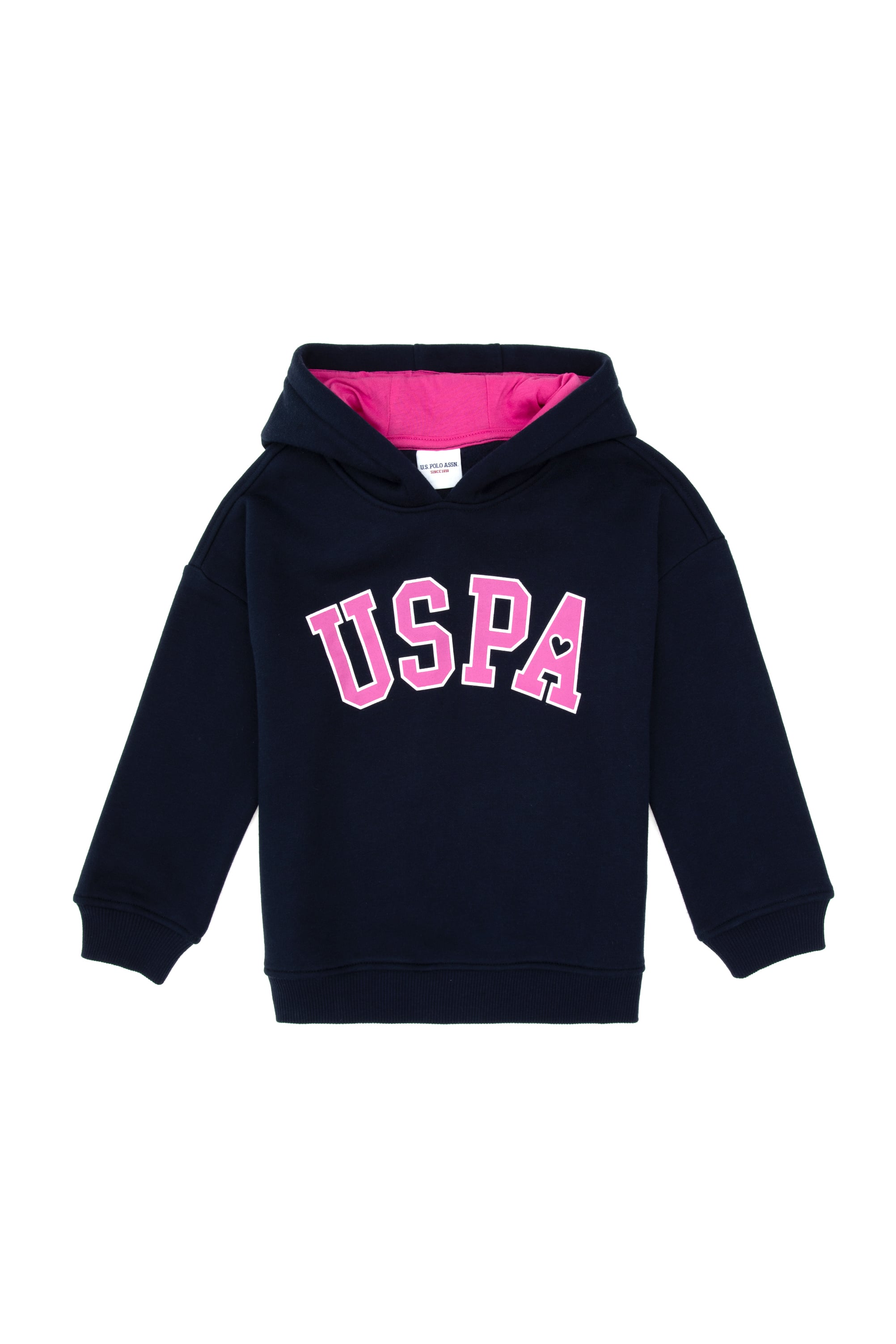 Kız Çocuk Lacivert Şardonlu Kapüşonlu Sweatshirt
