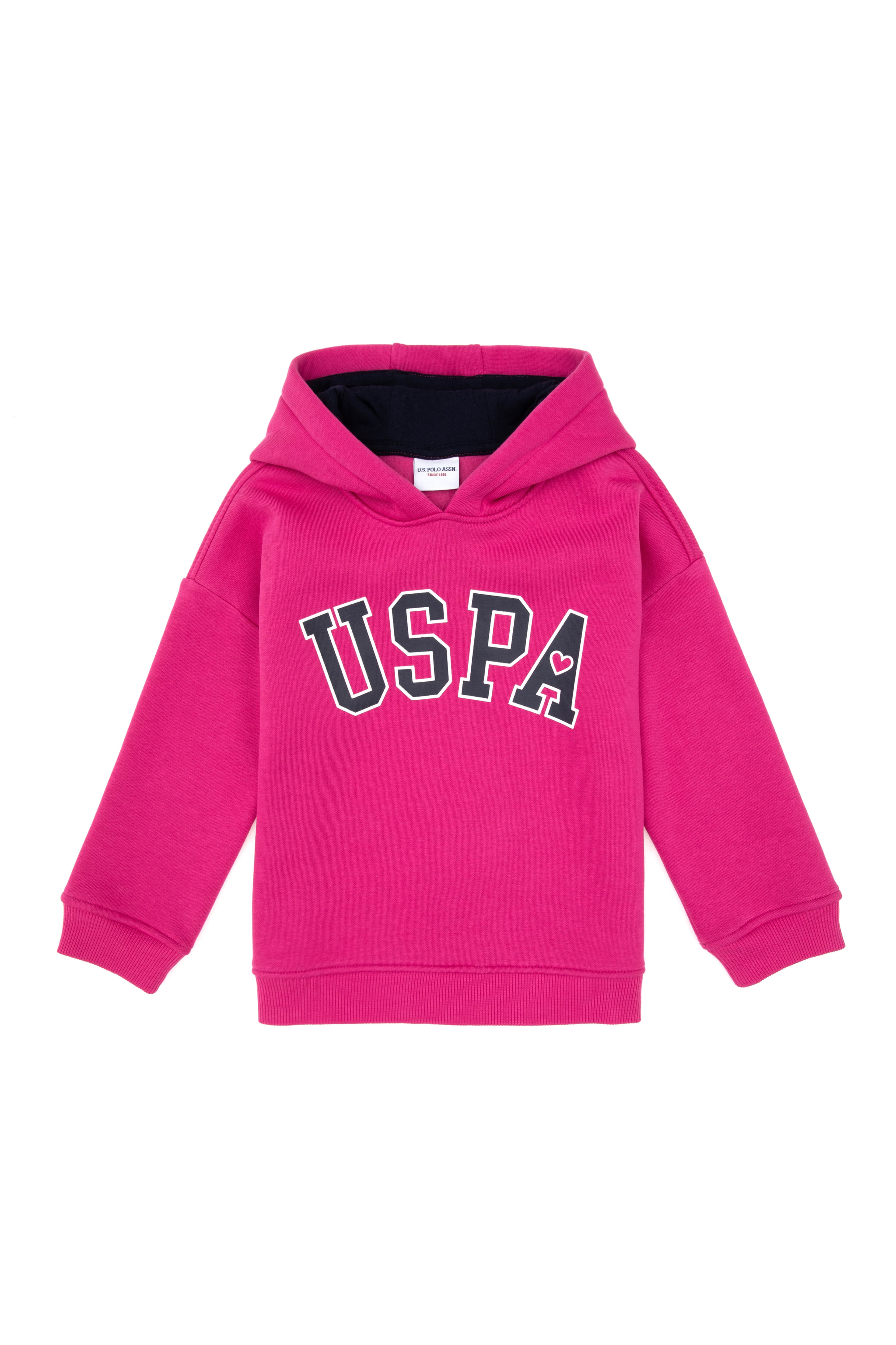 Kız Çocuk Şardonlu Kapüşonlu Pembe Sweatshirt