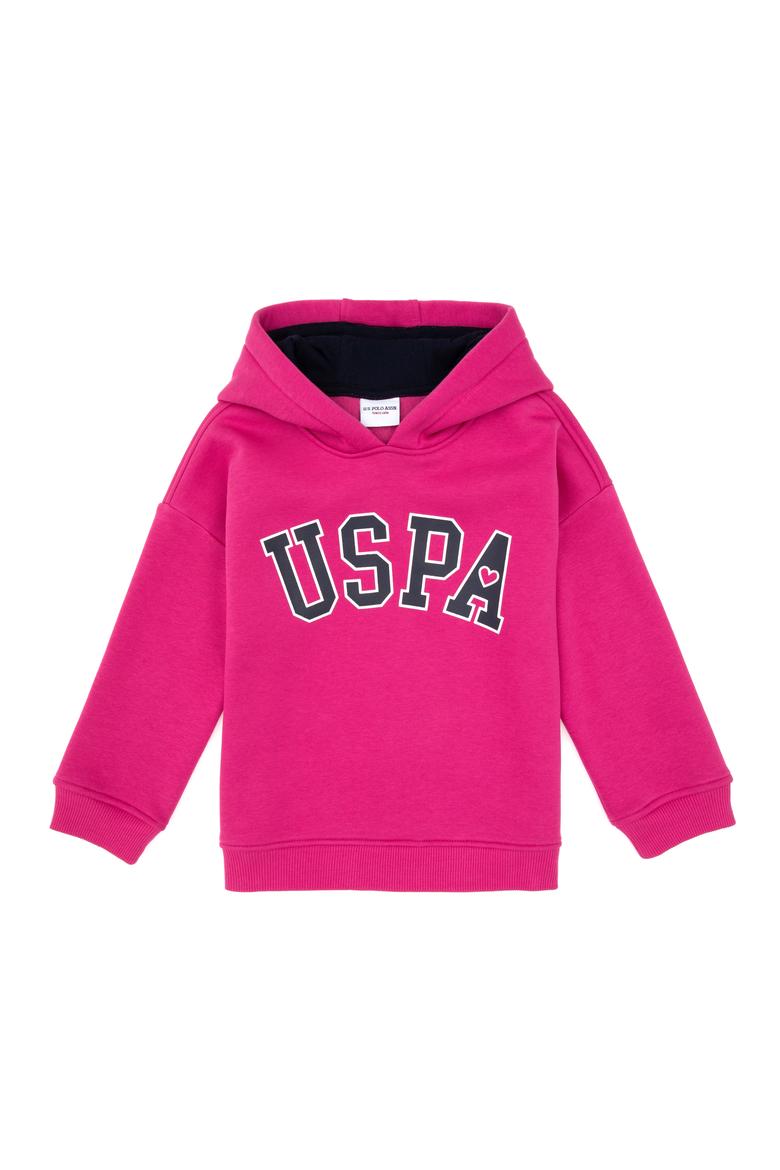 Kız Çocuk Şardonlu Kapüşonlu Pembe Sweatshirt - 50317890031