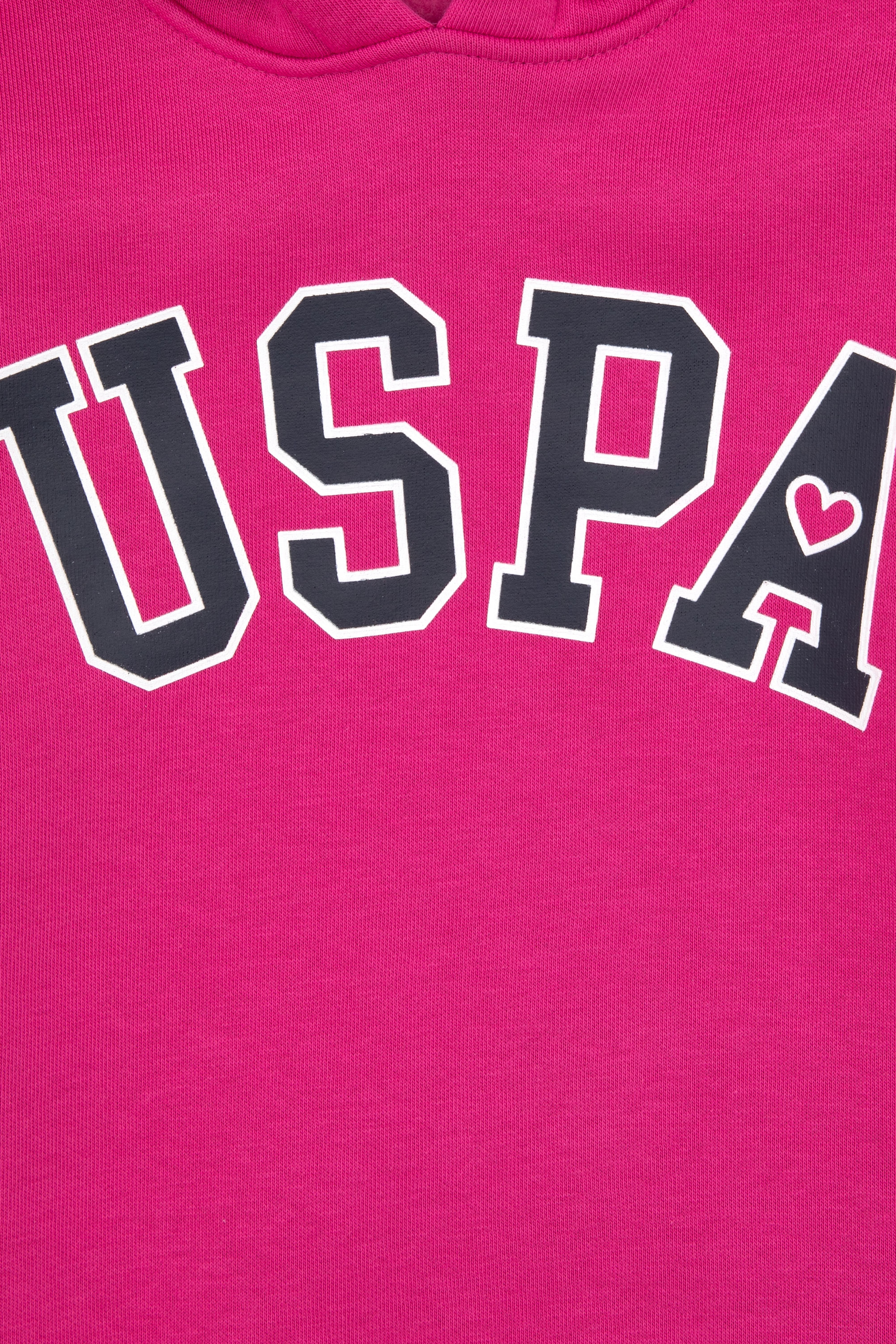 Kız Çocuk Şardonlu Kapüşonlu Pembe Sweatshirt