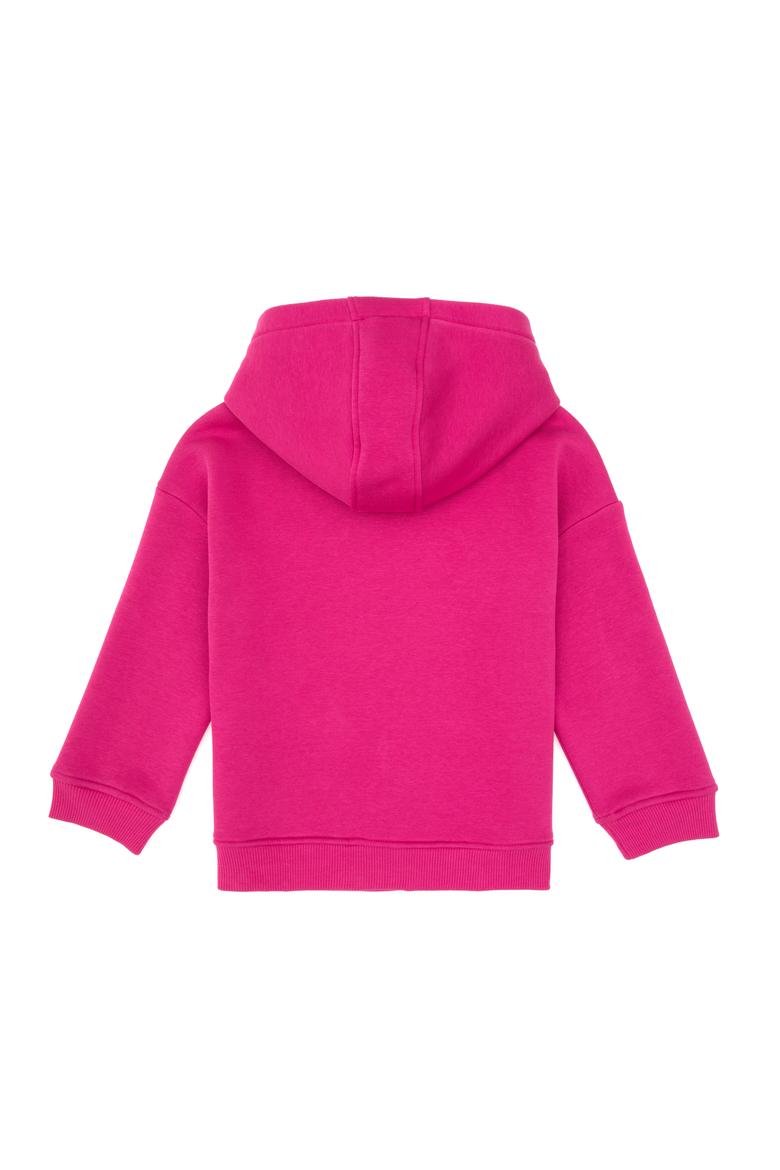 Kız Çocuk Şardonlu Kapüşonlu Pembe Sweatshirt - 50317890031