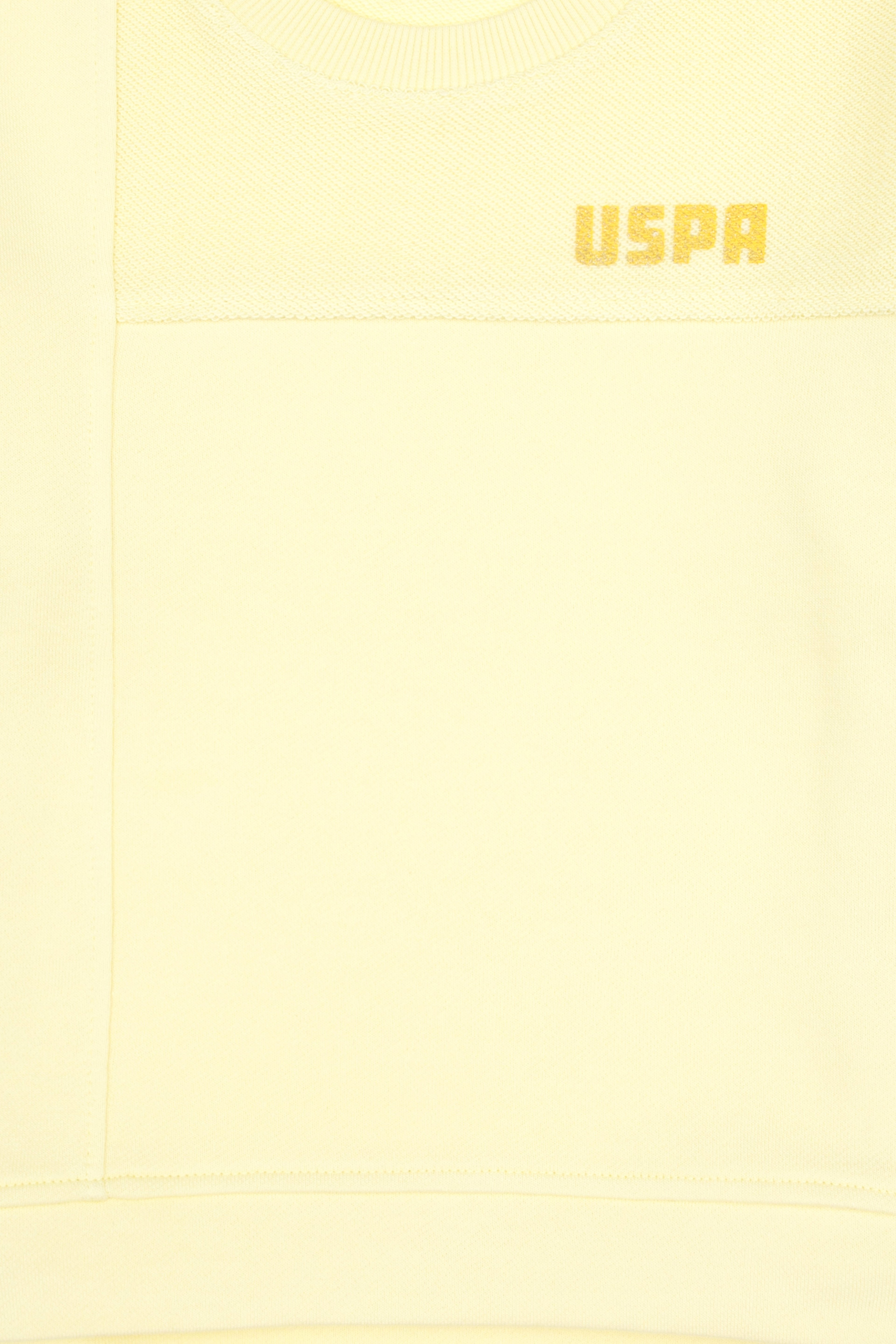 Kız Çocuk Sarı Bisiklet Yaka Sweatshirt - Image 6