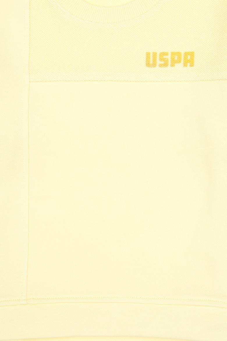 Kız Çocuk Sarı Bisiklet Yaka Sweatshirt - 50317991011